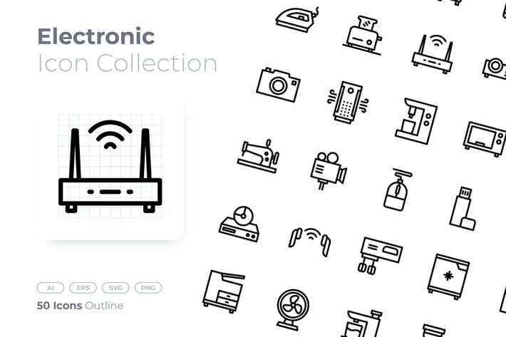 Electronic Outline Icon