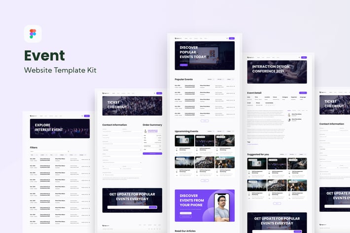 Event Online Ticketing Website Template