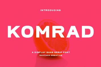 Komrad Sans Display Font