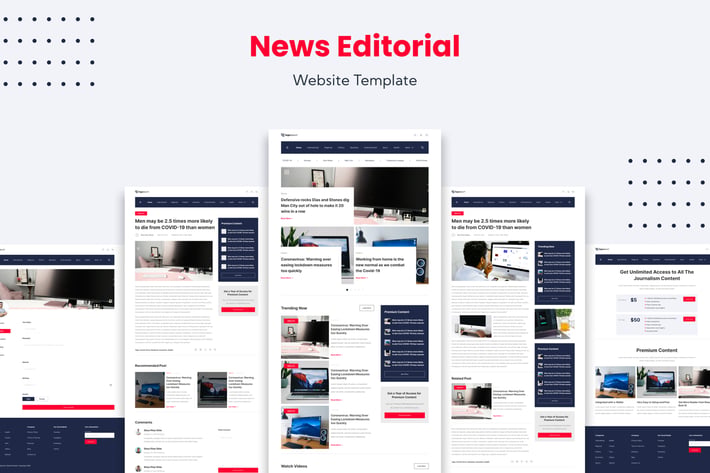 News Editorial Website Template