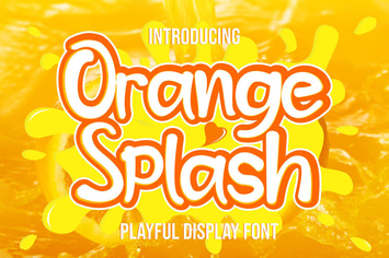 Orange Splash - Fresh Summer Font
