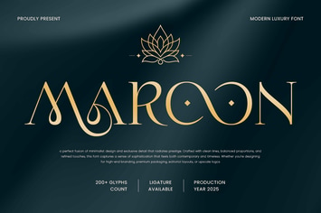 Maroon - Modern Luxury Font