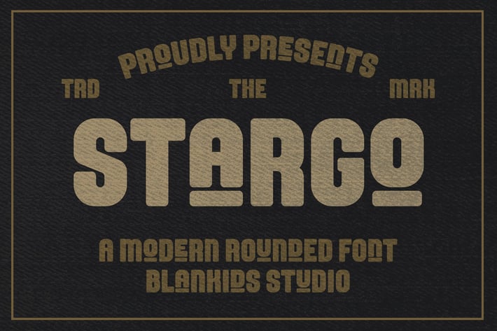 Stargo a Modern Rounded Font