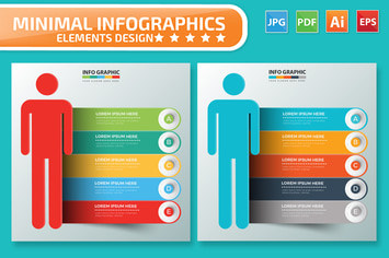 Man Infographics design