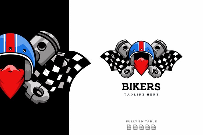 Bikers Biker Logo