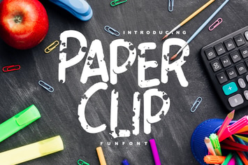 Paper Clip | Decorative Fun Font