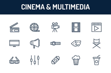 Cinema and Multimedia Icons