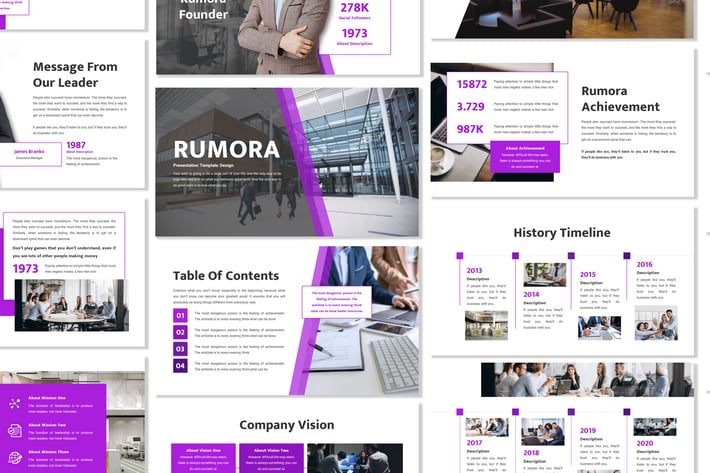 Rumora - Business Template Prensentation