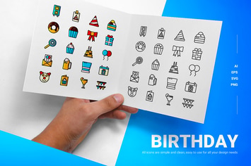 Birthday - Icons