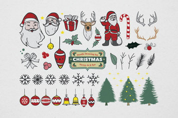 Christmas Drawing Coloring Set