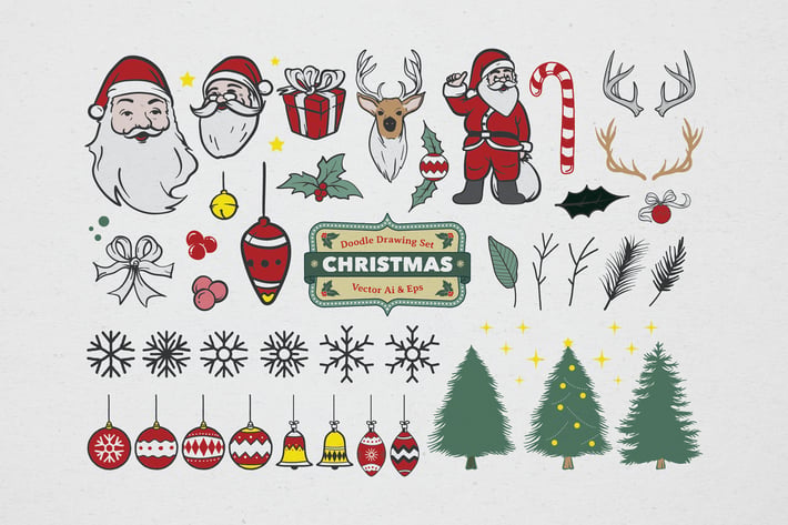 Christmas Drawing Coloring Set