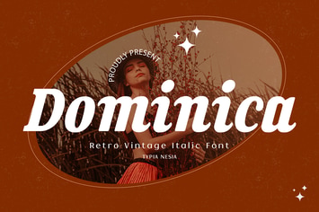 Dominica - Bold Italic Retro Vintage
