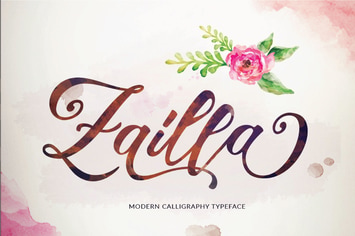 Zailla Script - Elegant Luxury Logotype 