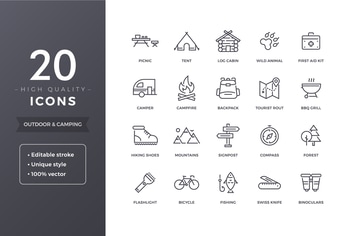 Camping Icons