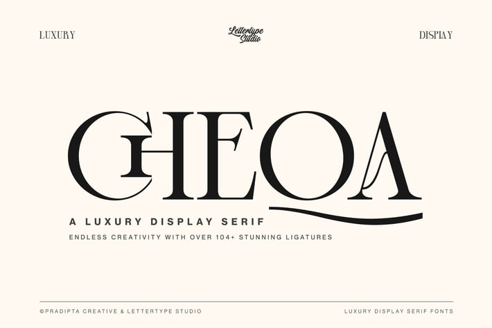 Cheqa a Luxury & Elegant Serif