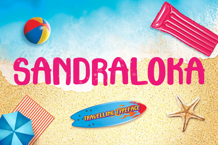 Sandraloka - Travelling Kids Font