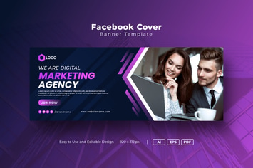 Modern Business Facebook Cover Template
