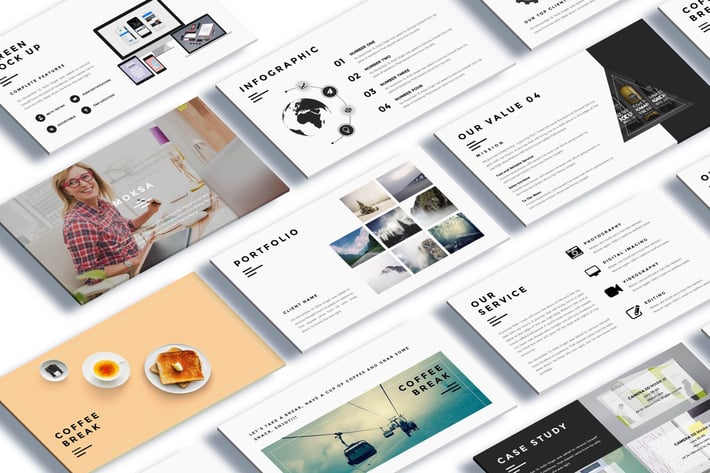 Moksa - Creative Agency Powerpoint Presentation