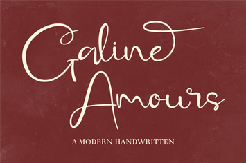 Galine Amours - Modern Handwritten