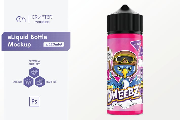 eLiquid Bottle Mockup v 120ml-A