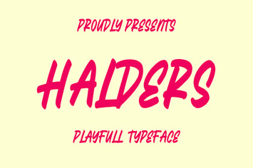 Halders - Playfull Typeface