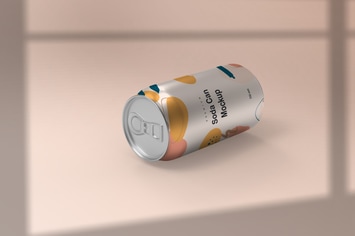 Drink Soda Can Mockup PSD Template