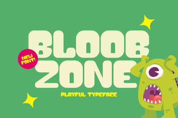 Bloob Zone - Playful Typeface
