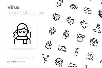Virus Outline Icon