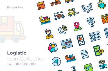 Logistic Filled Icon