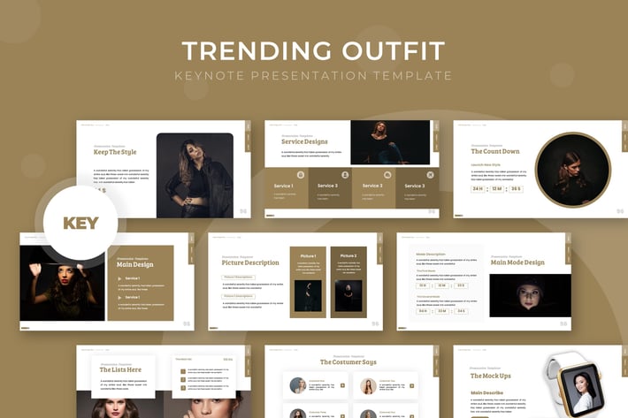 Trending Outfit - Keynote Template
