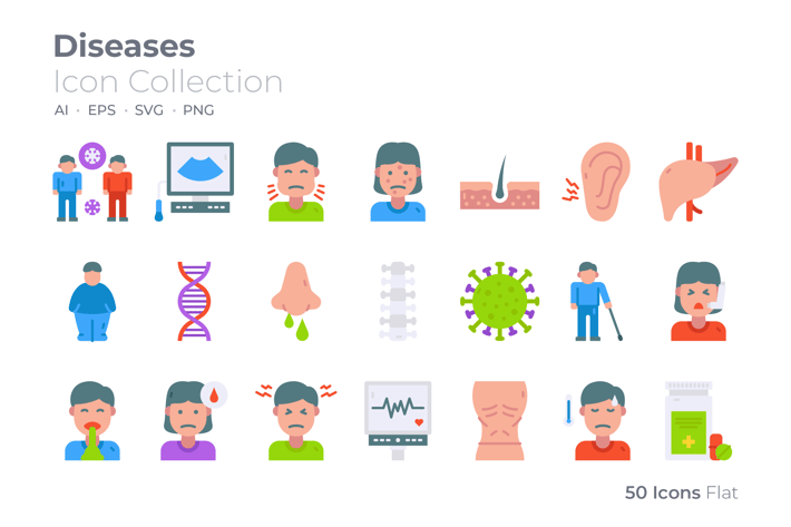 Diseases Color Icon