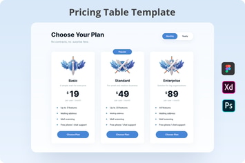 Pricing Plan UI