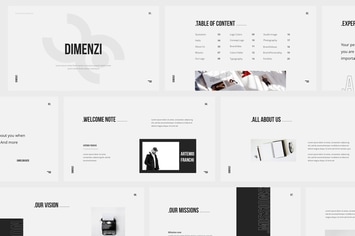 Dimenzi Branding Guidelines Powerpoint Template