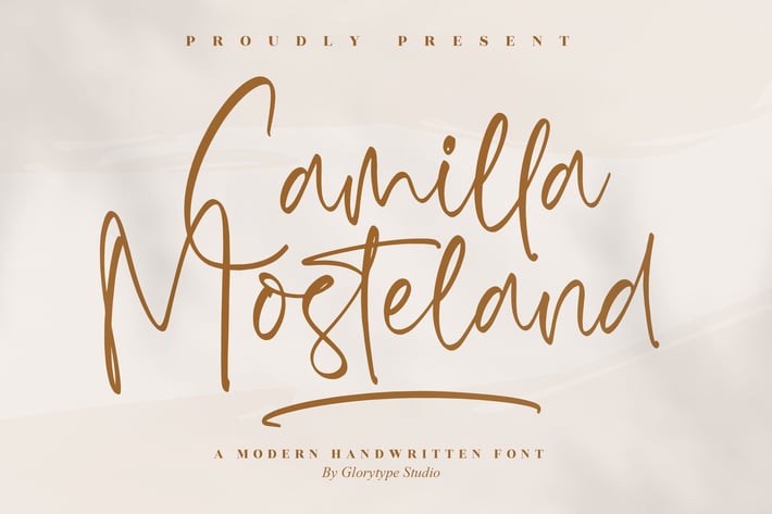 Camilla Mosteland Handwritten Font