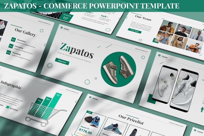 Zapatos - Commerce Powerpoint Template