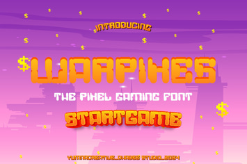 Warpixes - Pixel Gaming Font