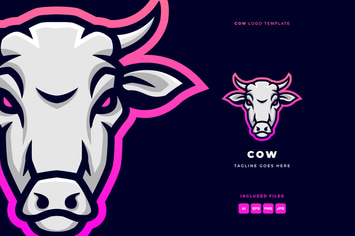 Cow Logo Template