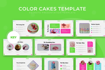 Color Cakes - Keynote Template