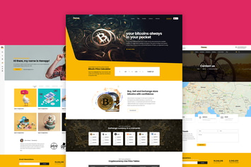 Bitcoin and Cryptocurrency Landing Page Template
