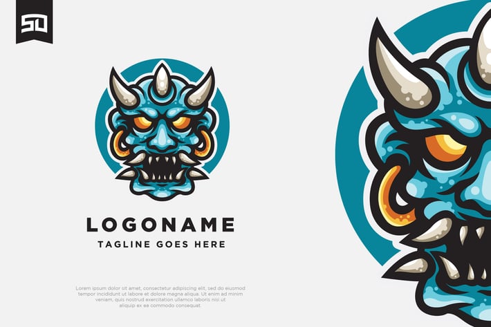 Oni Logo Mascot Design