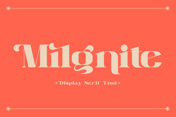 Milgnite Display Serif Font