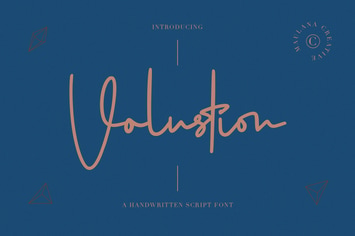 Volustion Handwritten Script Font