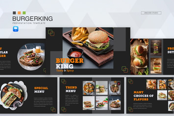 Burgerking - Food Keynote Template 