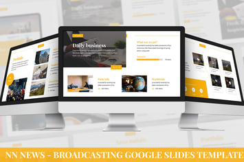 NN News - Broadcasting Google Slides Template