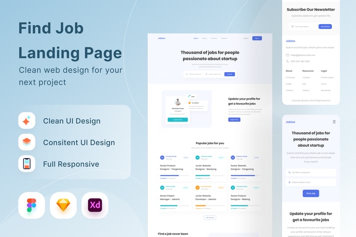 Find Job Landing Page