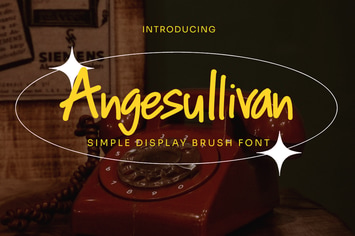 Angesullivan - Simple Display Brush Font