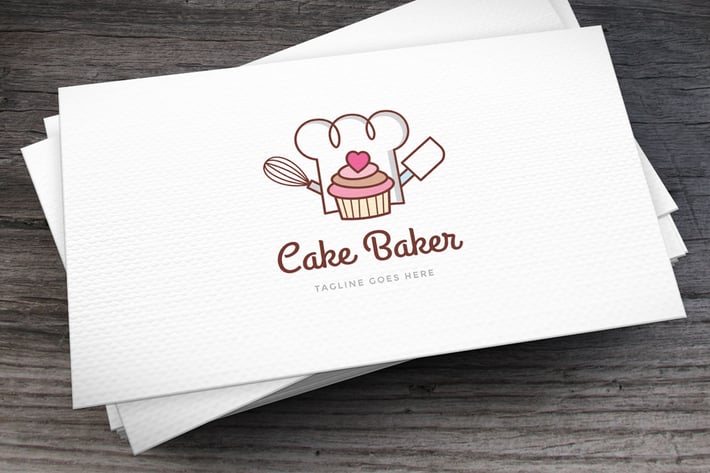 Cake Baker Logo Template