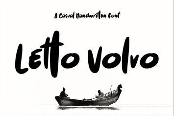 Letto Volvo - Casual Script Font