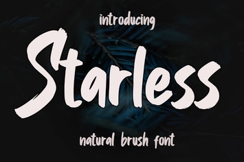 Starless Brush Font