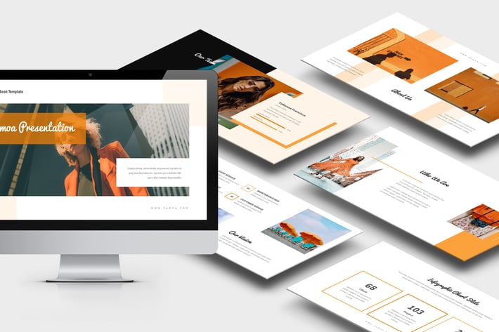 Samoa : Orange Gradient Color Tone Keynote